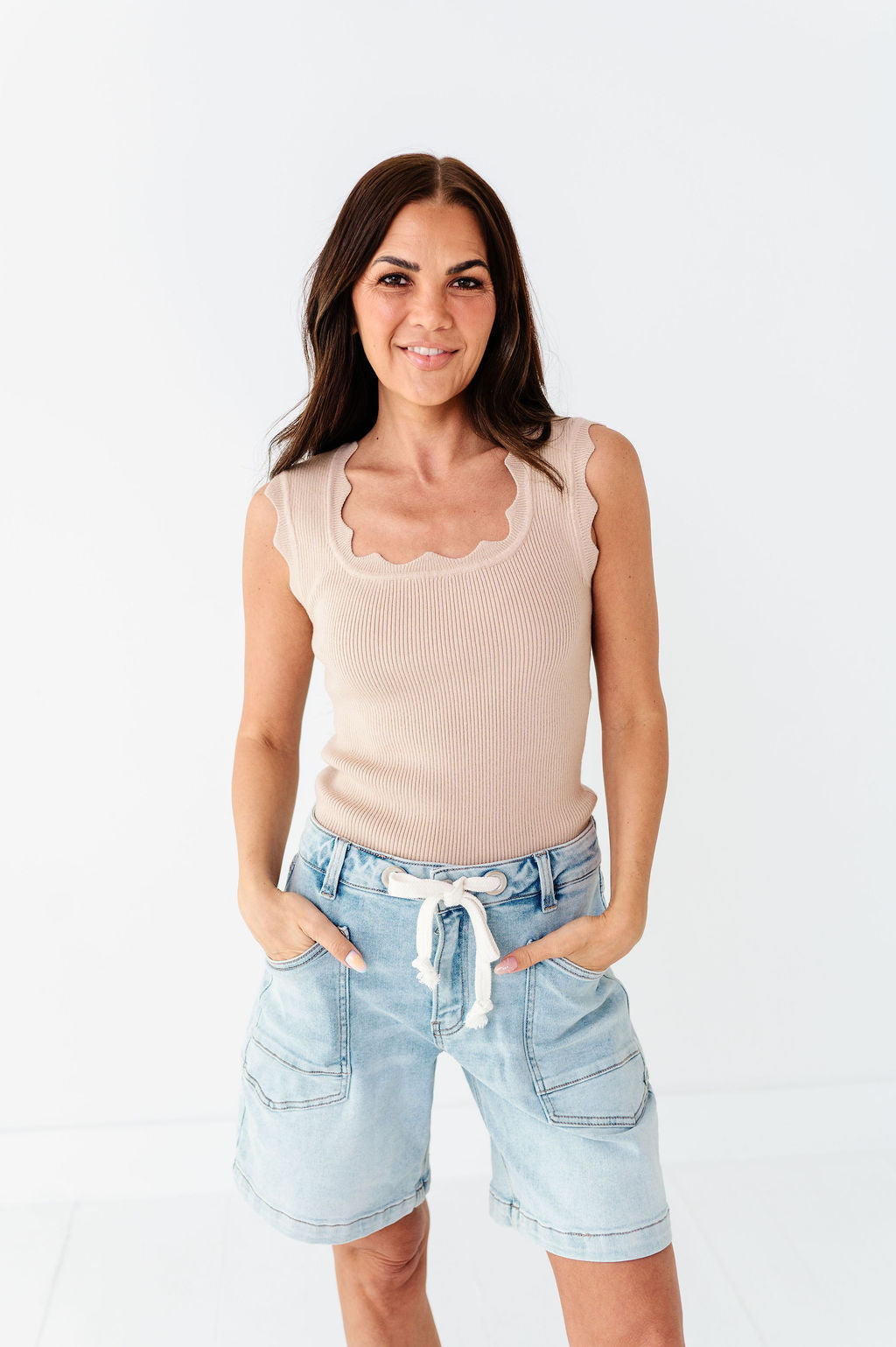 Kourtney Top in Taupe