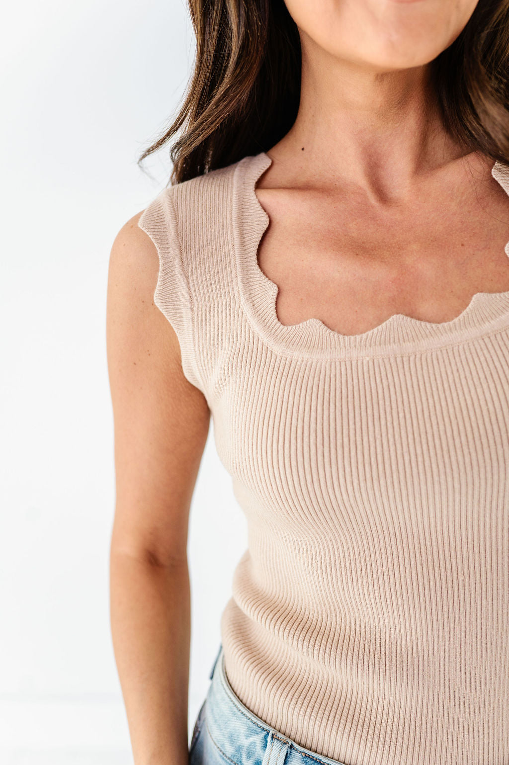 Kourtney Top in Taupe