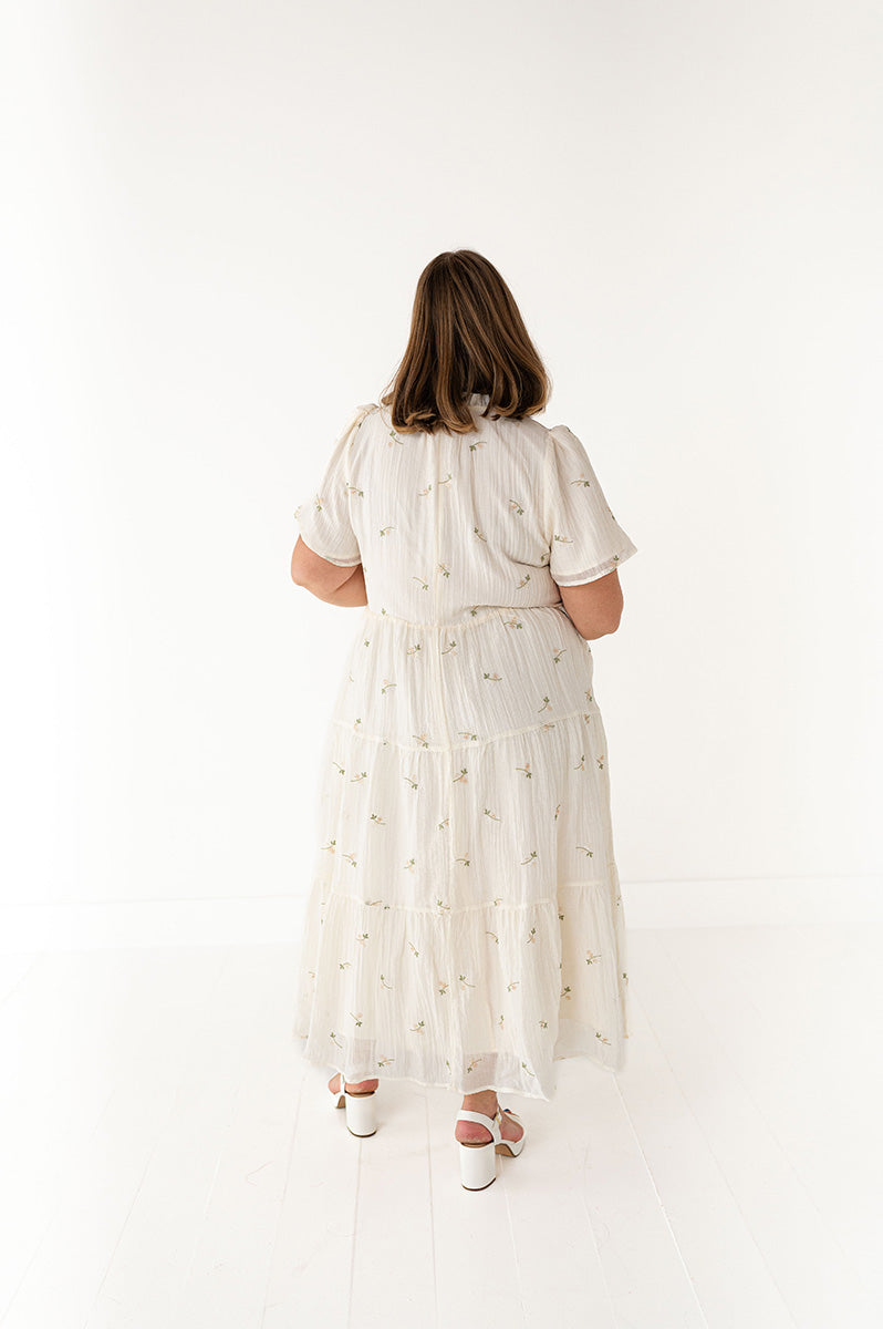Ivy Floral Embroidered Dress